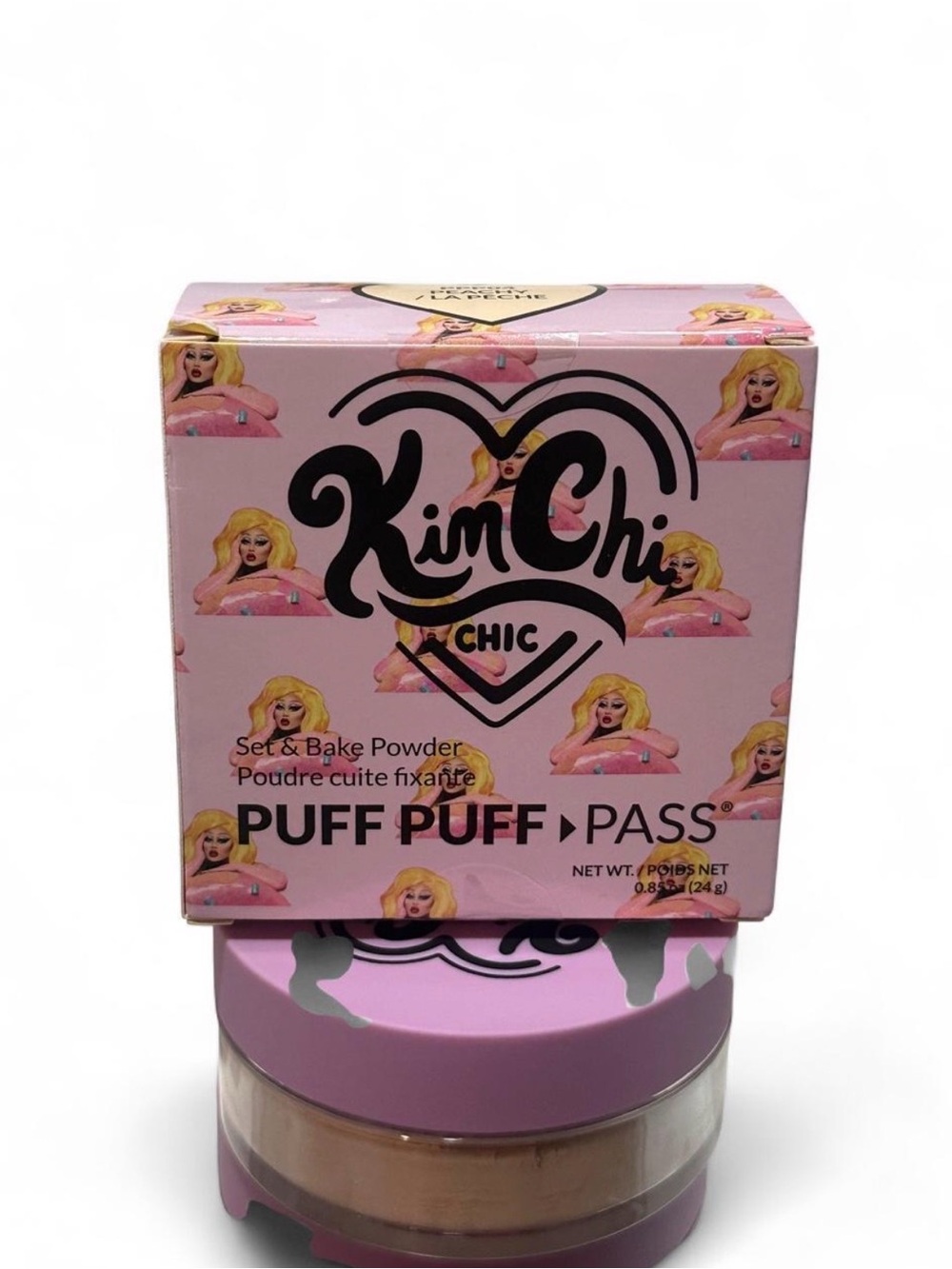 KimChi Chic Beauty Puff Puff Pass Set & Bake Powder - Pink